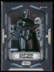 Star Wars Topps Finest 2022 Base Silver Card Captain Phasma 18 - Picture 1 of 2