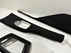 BMW F30 F31 F32 F34 M3 M4 ALCANTARA Interieurleisten Set Limited Edition LOGO RHD - Bild 1 von 12