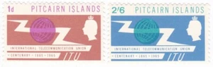 Pitcairn Islands 1965 Intl Telecommunication Union ITU  Complete MH  Set Stamps - Picture 1 of 2