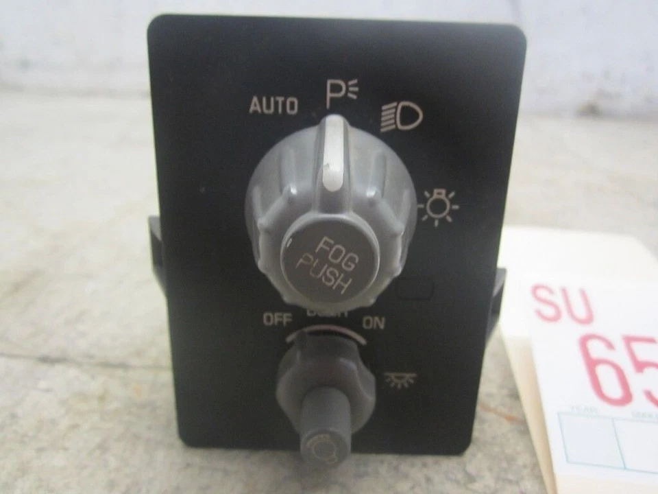 Interruptor de atenuación de faros Aztek 2001 Pontiac luz de cabeza lámpara antiniebla control OEM Foto 1 de 4