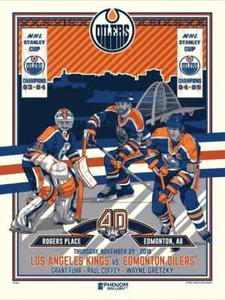 Phenom Gallery Edmonton Oilers 40th Anniversary 1 of 4 Serigraph (Printer Proof) - Picture 1 of 5