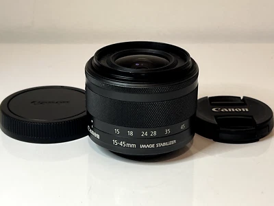 Canon EF-M 15-45mm F3.5-6.3 IS STM wide angle zoom lens | Excellent Condition - image 1 of 4