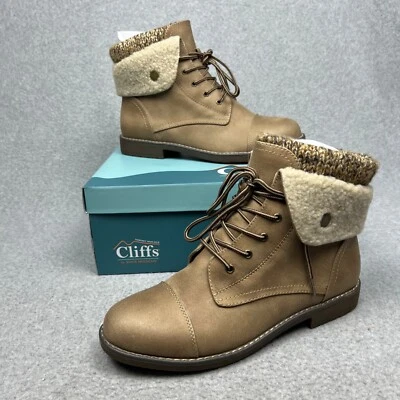 Botas de combate al tobillo Cliffs by White Mountain para mujer talla 10 senderismo al aire libre Foto 1 de 4