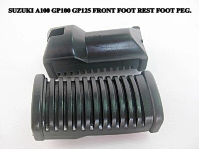 Fit SUZUKI A100 GP100 GP125 GT100 GT125 FRONT FOOT REST FOOT PEG SET RUBBER Foto 1 de 4