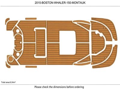2010-2017 Boston Whaler 150 Montauk DuraEVA Seadek EVA Foam Boat flooring Mats - Immagine 1 di 4