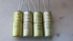 Audio capacitors 0.082uF+/-5% 160V K71-5 PETP Lot 100pcs+ - Picture 1 of 2