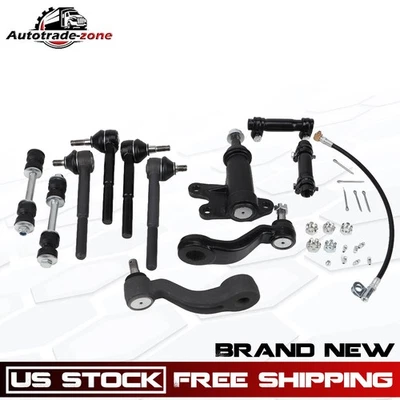 Front Sway Bar Link & Tie Rod End Kit For 1993-2000 Chevy GMC C1500 C2500 C3500 Foto 1 de 4