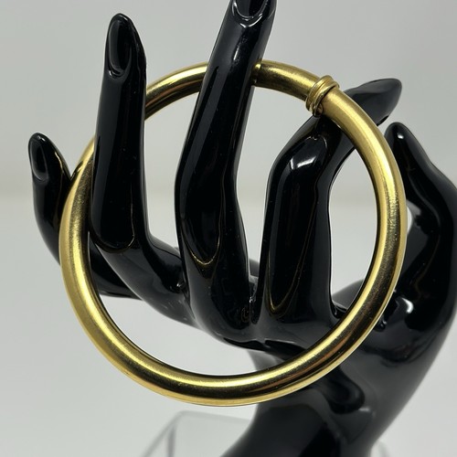 VALENTINO Bracciale vintage tubo flessibile tono oro 8"