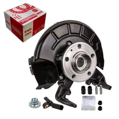 Achsschenkel Radlagergehäuse Komplett vorn links VW Polo 9N 6R Ibiza 6L Fabia - Bild 1 von 4