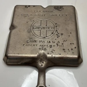 Griswold Cast Iron Chome Nickle Plated Colonial Breakfast Skillet #666 RESOTORED - Picture 1 of 6
