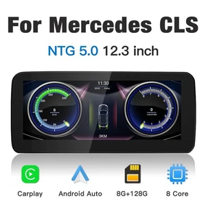 12.3"Android 13 CarPlay System 8+128G Display for Benz CLS W218 2014–2018 NTG5.0 - Picture 1 of 14