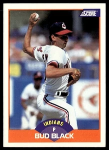 1989 Score Bud Black Cleveland Indians #404 - Picture 1 of 2