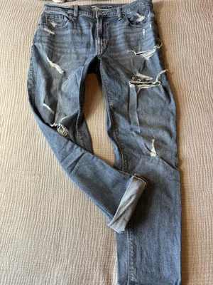 Jeans Old Navy Boyfriend azul envejecido talla 8, 32" cintura Foto 1 de 4