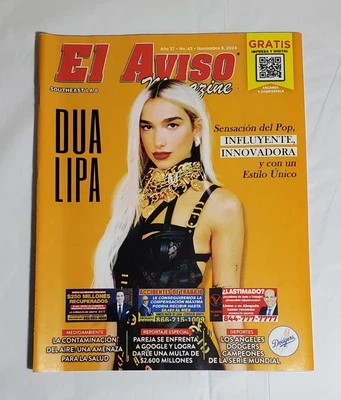 El Aviso Magazine Dua Lipa - November 2024 - Image 1 of 4