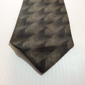 Puritan MENS TIE NECKTIE 3.75 in 18.5 in Gray Black Tope Clip On - Picture 1 of 12
