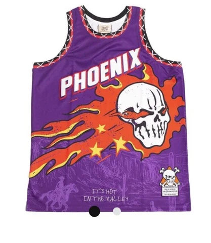NWT! PHOENIX BRAND X HOT IN THE VALLEY BASKETBALL JERSEY Youth M Retail $125 Cover