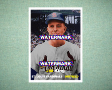 Jim King St Louis Cardinals 1957 Style Custom Baseball Art Card