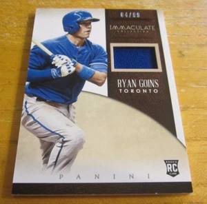 Ryan Goins 2014 Immaculate Collection Immaculate Single Memorabilia #38 #d 04/99 - Picture 1 of 2