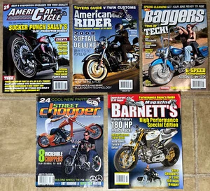 Mixed Lot of 5 Motorcycle Magazines: Barnett's Street Chopper Baggers American - Bild 1 von 3