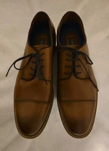 Vince Camuto Brown Leather Lamson Cap Toe Oxford Dress Shoes Size 11-W No Box - Picture 1 of 10