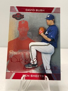 2007 Topps Co-Signers Ben Sheets Dave Bush #8 Silver Red Foil /199 MIL  Brewers