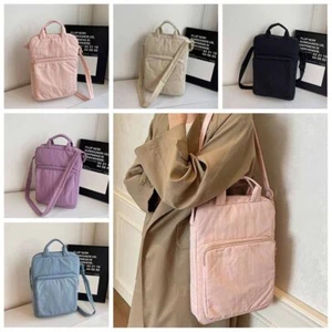 Shoulder Bag Nylon Laptop Bag Solid Color Zipper Computer Bag Outdoor - Picture 1 of 17