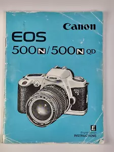 Manual de instrucciones originales Canon EOS 500N / QD, solo en inglés - Imagen 1 de 7