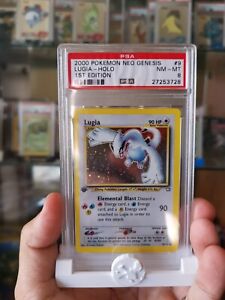 Pokemon Card 2000 1ST EDITION PSA 8 LUGIA Ultra Rare Holo 9/111 Neo Genesis