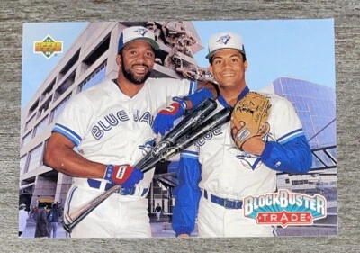 Joe Carter Roberto Alomar 1993 Upper Deck Teammates Blue Jays #42  *D78* - Image 1 of 2