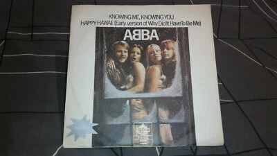 ABBA, 7" vinyl, knowing me knowing you, yugoslavia release,1st press,1977 rare - Image 1 of 3