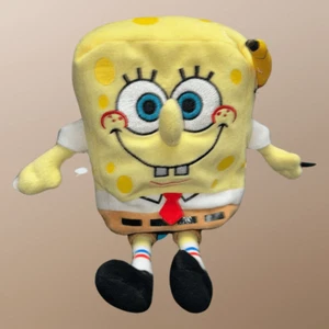 2010 Ty Beanie Babies Spongebob Squarpants Plush with Pencil - Picture 1 of 3