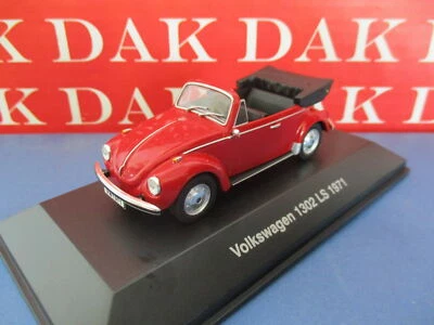 Die cast 1/43 Modellino Auto Volkswagen 1302 Cabriolet rosso 1971 - Immagine 1 di 4