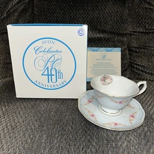 Avon Honor Society Mrs Albee 40th Anniversary Commemorative Teacup & Saucer 2007 - Picture 1 of 7