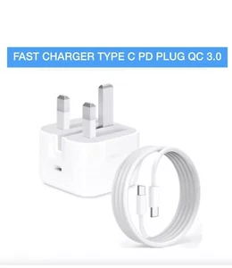 50x 20W PD Chargers For Apple iPhone USB C Type Fast Charging Cable 15 16 Series - Picture 1 of 1