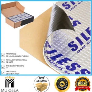 52 sqft Car Sound Deadening mat Butyl Automotive Sound Deadener Noise Insulation - Picture 1 of 1