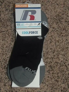 COOL FORCE - MEN - 3 PACK - NO SHOW SOCKS - SIZE 6-12 (2-FD-41 & 42) - Picture 1 of 2