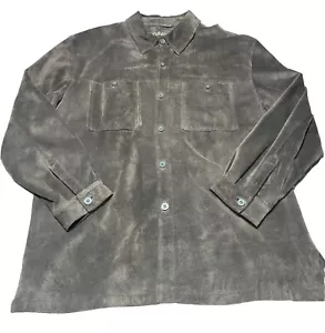 Giacca St Johns Bay uomo extra large vera pelle marrone vintage - Foto 1 di 12