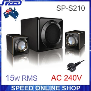 SPEED SP-S210 2.1 Multimedia Speakers (240V) for PC, Tablet, iPod/iPhone/iPad... - Picture 1 of 5