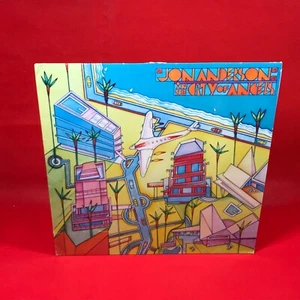 JON ANDERSON In The City Of Angels 1988 Vinyl LP + INNER YES Hurry Home original - Picture 1 of 6