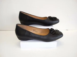 Comfort View Rhea Black Floral Dress Flats Pumps 45500 Women Size US 9M - Picture 1 of 11