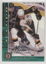 2001 ITG Be A Player Memorabilia Emerald All-Star Fantasy 1/1 Jason Allison n1u