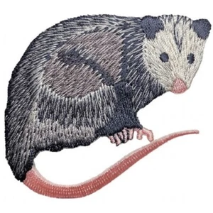 Opossum Applique Patch - Cute Possum Marsupial Animal Badge 2.75" (Iron on) - Picture 1 of 1