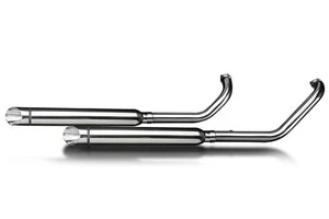 Delkevic 2-2 Exhaust Kawasaki Vulcan 900 21" Slash Cut Stainless Mufflers 06-18 - Bild 1 von 3