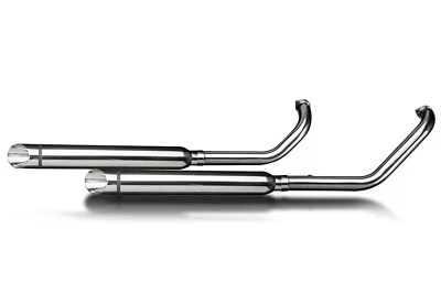 Delkevic 2-2 Exhaust Kawasaki Vulcan 900 21" Slash Cut Stainless Mufflers 06-18 - Image 1 of 3