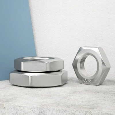 Sechskantmuttern niedrig Flach VA4 Edelstahl M2-M30 Muttern DIN 439 M8 M10M16M20 - Bild 1 von 4