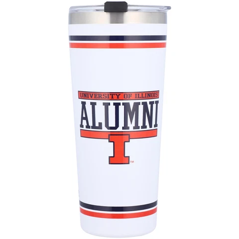 Illinois Fighting Illini 24oz. Alumni Stainless Steel Tumbler Cover