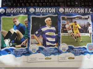Greenock Morton programmes 1996-2019 *choose from list* - Picture 1 of 3