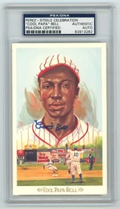 James "Cool Papa" Bell Signed Perez - Steele Celebration Post Card PSA Auth Auto - Picture 1 of 2