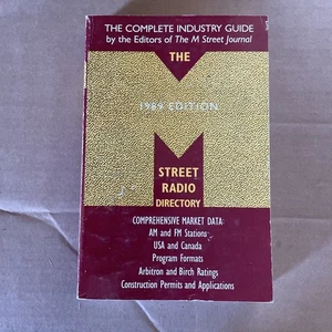 Vintage - The M Street Radio Directory by Robert Unmacht 1989 Edition - Imagen 1 de 3
