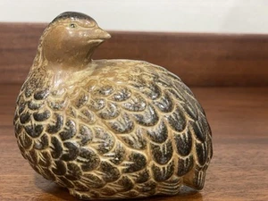 Vintage Duck Quail Sculpture Ceramic Pottery Brown Made In Japan Decor - Picture 1 of 13